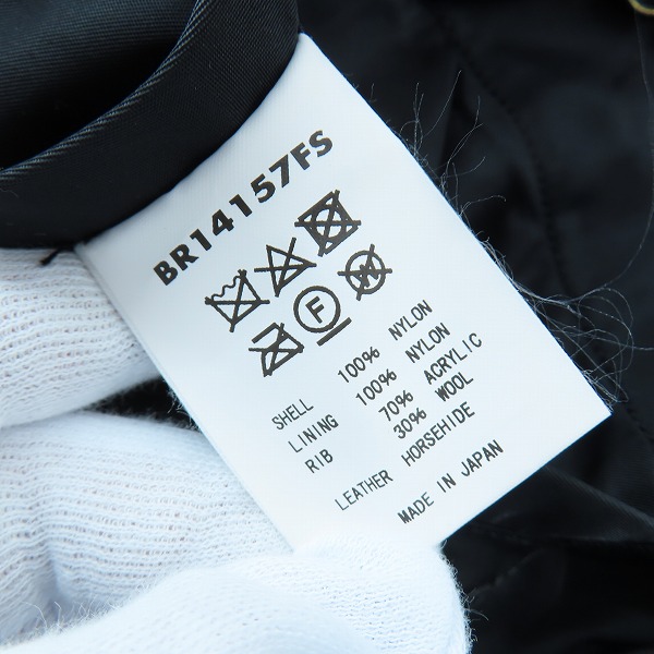 実際に弊社で買取させて頂いたBUZZ RICKSON'S×FLAGSTUFF/バズリクソンズ×フラグスタフ L-2A チェッカー柄 リバーシブル ボンバージャケット BR14157FS/40の画像 5枚目