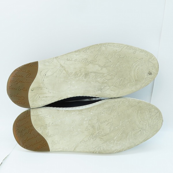 実際に弊社で買取させて頂いたBERLUTI/ベルルッティ ローカットスニーカー ネイビー 1126/8の画像 2枚目