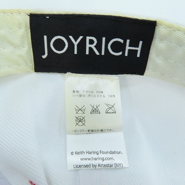 実際に弊社で買取させて頂いたJOYRICH×keith haring/ジョイリッチ×キース ヘリング 刺繍 キャップ/ONE SIZEの画像 5枚目