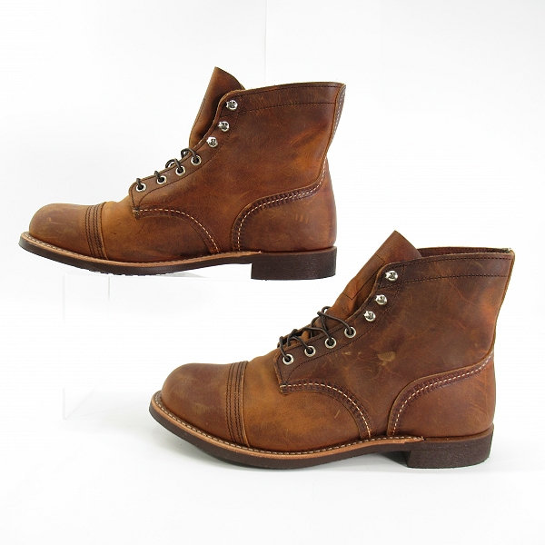 実際に弊社で買取させて頂いたRED WING/レッドウィング IRON RANGER/アイアン レンジャー ワークブーツ 8085/10Dの画像 3枚目
