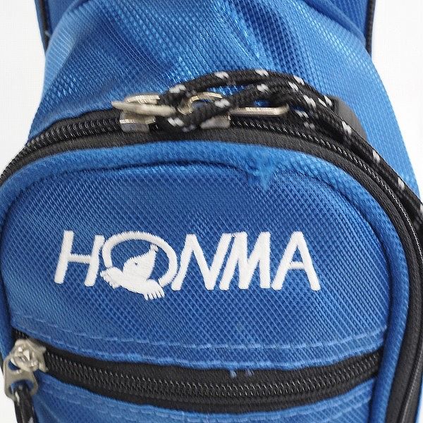 実際に弊社で買取させて頂いたHONMA/ホンマ CB-3316 7インチ 4分割 スタンド式キャディバッグ ブルーの画像 5枚目