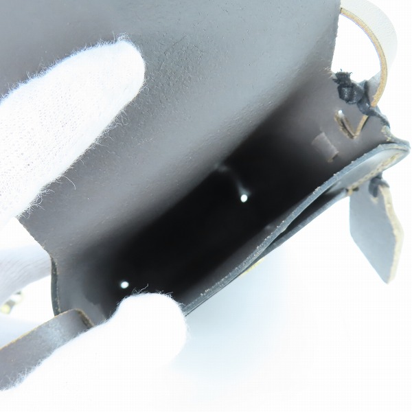 実際に弊社で買取させて頂いたHERZ/ヘルツ ショルダーポーチ/バッグ ダークブラウンの画像 3枚目