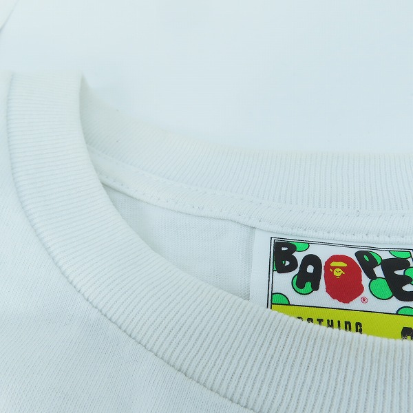 実際に弊社で買取させて頂いたA BATHING APE/アベイシングエイプ BAPE/ベイプ サル顔 プリント Tシャツ/Sの画像 4枚目