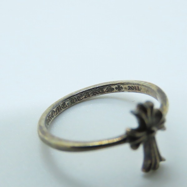 実際に弊社で買取させて頂いたCHROME HEARTS/クロムハーツ バブルガムリング CHクロス/12号の画像 7枚目