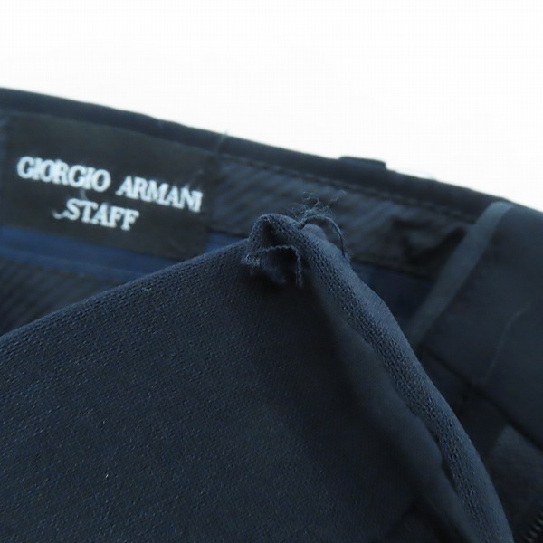 実際に弊社で買取させて頂いた【JPタグ】GIORGIO ARMANI/ジョルジオアルマーニ ウール スラックスパンツ 8CGPP03B/48Rの画像 7枚目