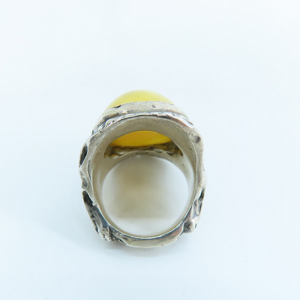 実際に弊社で買取させて頂いたALEX STREETER/アレックスストリーター エンジェルハートリング 17年限定/30周年記念 パウダーバルティックアンバー/14号の画像 6枚目