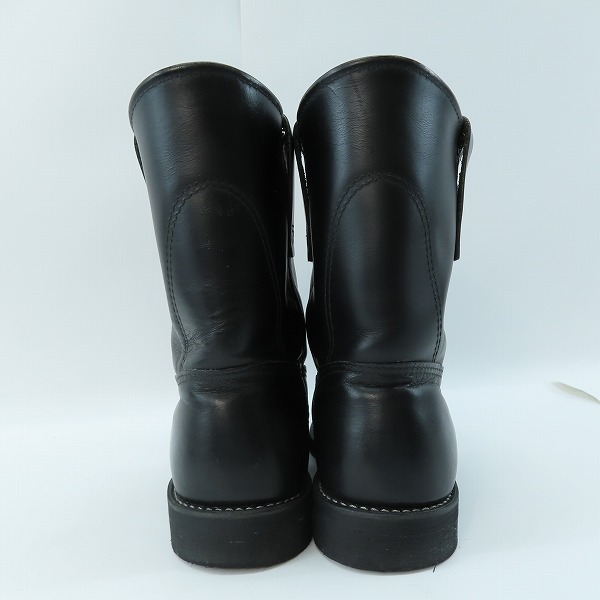 実際に弊社で買取させて頂いたRED WING/レッドウィング PECOS BOOTS/ペコスブーツ ブラック ビブラム ソール 8169/8Eの画像 1枚目