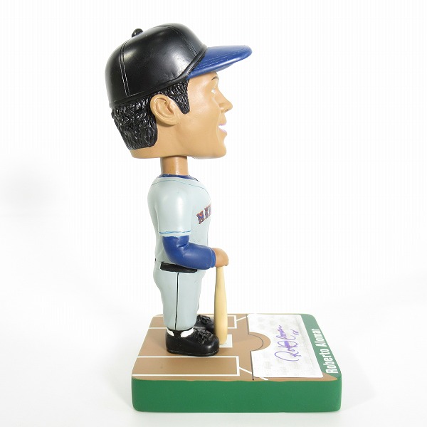 実際に弊社で買取させて頂いたUpper Deck 2002 MLB BALLPARK IDOLS ニューヨーク・ヤンキース ロベルト・アロマー 直筆サイン入り ボブル ヘッドフィギュアの画像 4枚目