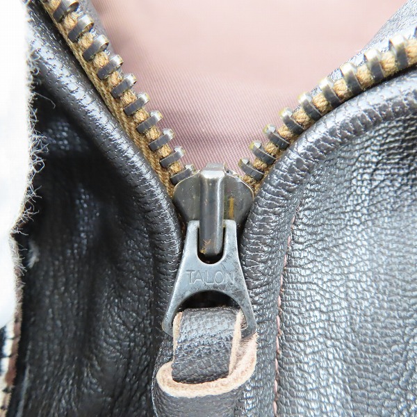 実際に弊社で買取させて頂いたBUZZ RICKSON'S/バズリクソンズ G-1 ゴートスキン レザーフライトジャケット BR80096/BR80114/38の画像 6枚目