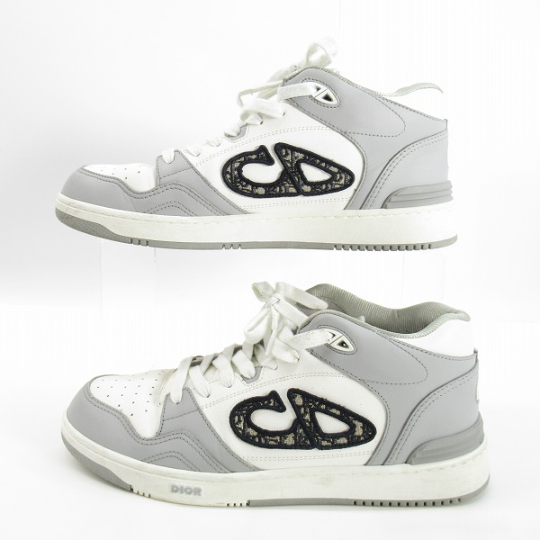 実際に弊社で買取させて頂いたDIOR/ディオール B57 MID TOP CALF DO JACQUARD ミッドトップ スニーカー/41の画像 3枚目