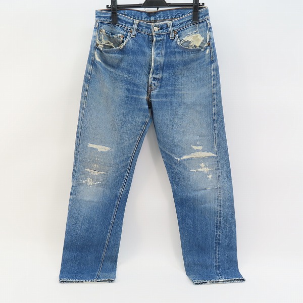 実際に弊社で買取させて頂いた【難有り】Levi's/リーバイス 501 刻印6/点々/ビッグE/足長R ヴィンテージ デニムパンツ