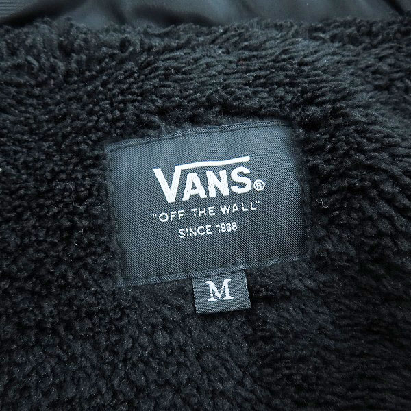 実際に弊社で買取させて頂いたVANS/バンズ 裏ボア コーチジャケット ブラック/Mの画像 2枚目