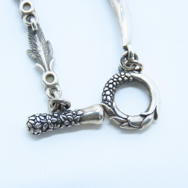 実際に弊社で買取させて頂いた【ギャラ付き】Bloody Mary/ブラッディマリー Alive ×ホワイトトパーズ ブレスレット/18cmの画像 4枚目