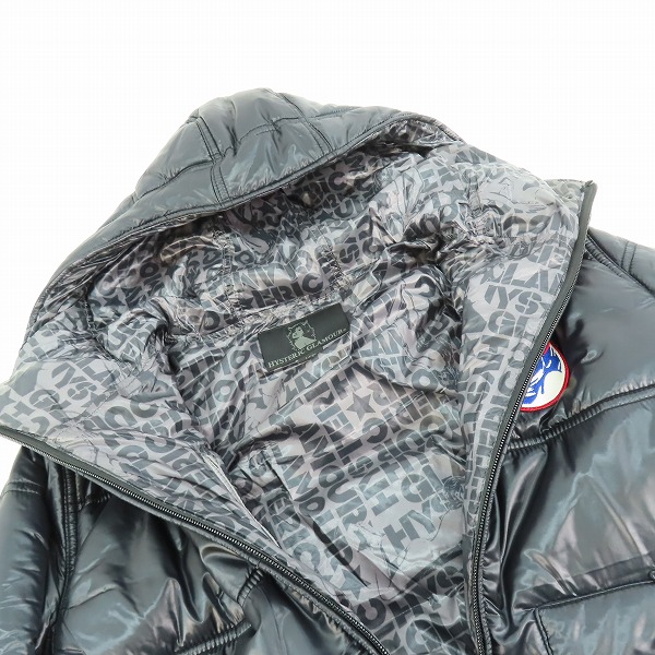 実際に弊社で買取させて頂いたHYSTERIC GLAMOUR/ヒステリックグラマー ワッペン プリマロフト フーデッド 中綿ジャケット 0213AB01 L の画像 5枚目