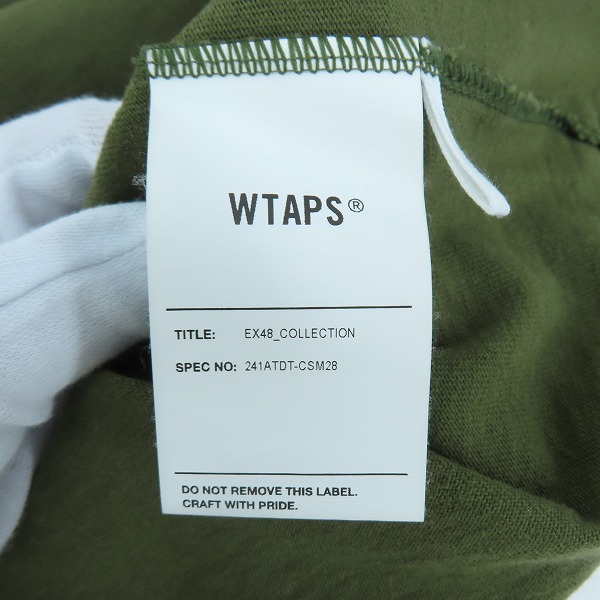 実際に弊社で買取させて頂いたWTAPS/ダブルタップス 24SS OBJ 04/SS/COTTON.FUKU Tシャツ 241ATDT-CSM28/03の画像 3枚目