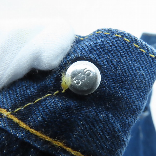 実際に弊社で買取させて頂いたLEVI'S/リーバイス 501XX 刻印555 バレンシア工場製 ビッグE デニムパンツ 紙パッチ 501-0003/31×36の画像 7枚目