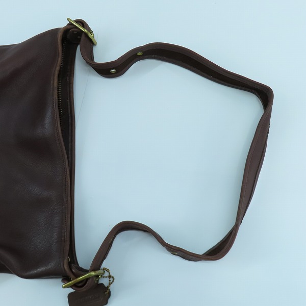 実際に弊社で買取させて頂いたCOACH/コーチ オールドコーチ レザーショルダーバッグ 9085の画像 5枚目