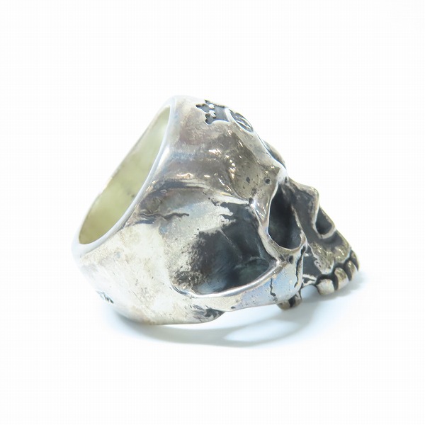 実際に弊社で買取させて頂いた【ギャラ付き】Gabor/ガボール ガボラトリー LARGE SKULL RING ｗ/OUT JAW ラージスカル リング ｗ/アウトジョー 18.5-20号の画像 4枚目