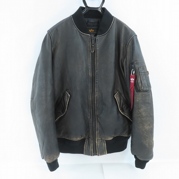 実際に弊社で買取させて頂いたALPHA INDUSTRIES/アルファ インダストリーズ MA-1 シープレザージャケット/ TA1632-082/XL