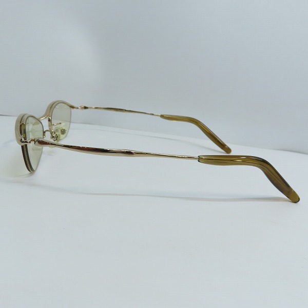実際に弊社で買取させて頂いた999.9/フォーナインズ TITANIUM/チタン ハーフリム 度入り メガネフレーム/アイウェア S-206Tの画像 1枚目