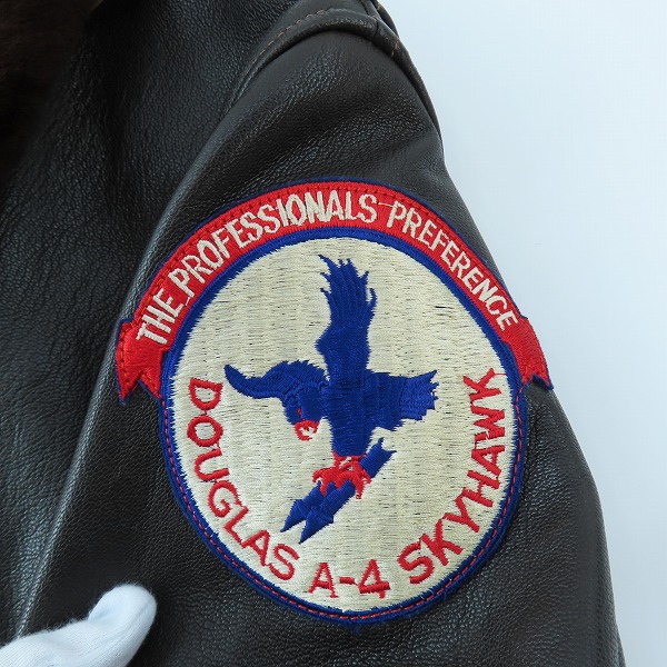 実際に弊社で買取させて頂いたBUZZ RICKSON'S/バズリクソンズ G-1 レザー フライトジャケット M83151/38の画像 2枚目