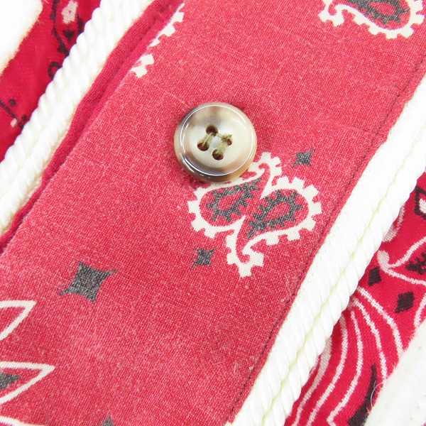 実際に弊社で買取させて頂いたREADYMADE/レディメイド 21AW バンダナベースボールシャツ RE-CO-RE-00-00-136/2の画像 8枚目