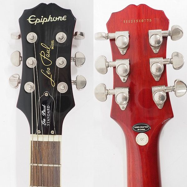 実際に弊社で買取させて頂いた★Epiphone/エピフォン Les Paul Standard/レスポールスタンダード  エレキギター ソフトケース付の画像 2枚目