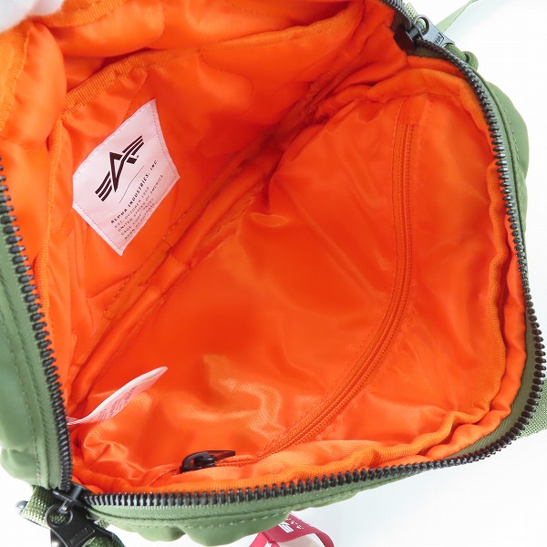 実際に弊社で買取させて頂いたALPHA INDUSTRIES/アルファインダストリーズ  ショルダーバック/TZ1084-003の画像 4枚目
