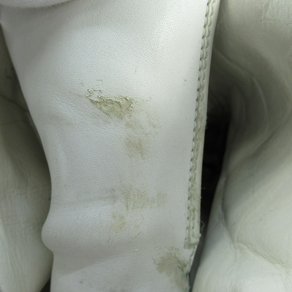 実際に弊社で買取させて頂いたKRISVANASSCHE/クリスヴァンアッシュ ベルクロ ハイカットスニーカー ホワイト/42の画像 7枚目