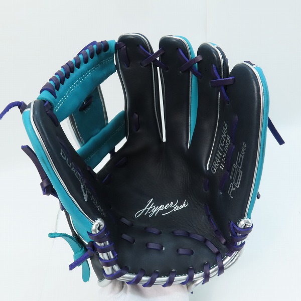 実際に弊社で買取させて頂いたRawlings/ローリングス 軟式グラブ 右投用 HYPER TECH COLOR SYNC 内野手用 GR4HTCN62の画像 2枚目