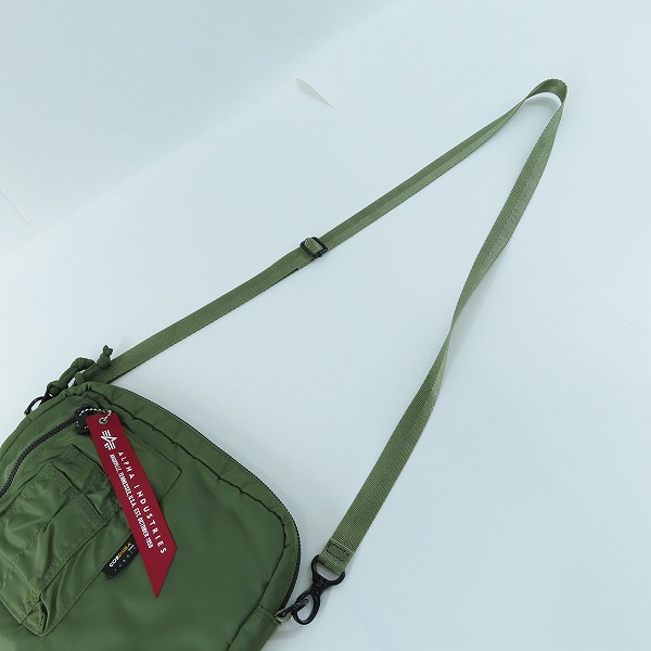 実際に弊社で買取させて頂いたALPHA INDUSTRIES/アルファインダストリーズ  ショルダーバック/TZ1084-003の画像 3枚目