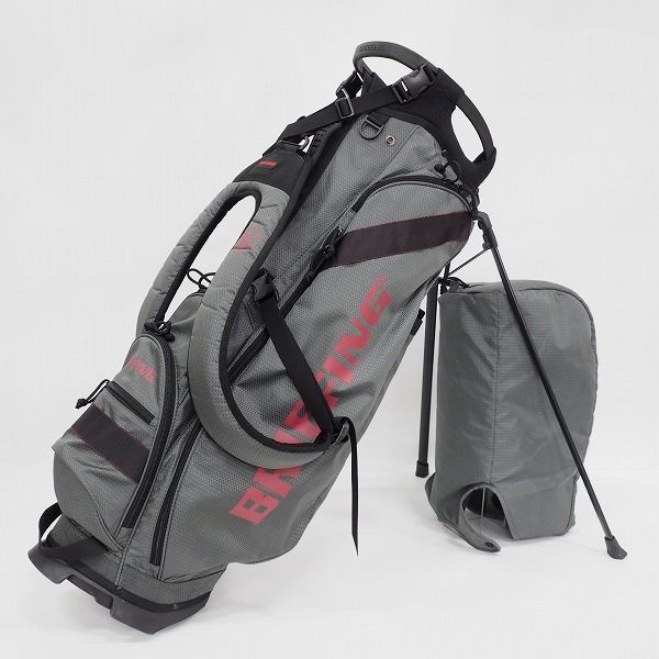 実際に弊社で買取させて頂いたBRIEFING/ブリーフィング CR-7 #02 ゴルフ 8.5型 スタンド式 5分割キャディバッグ グレー
