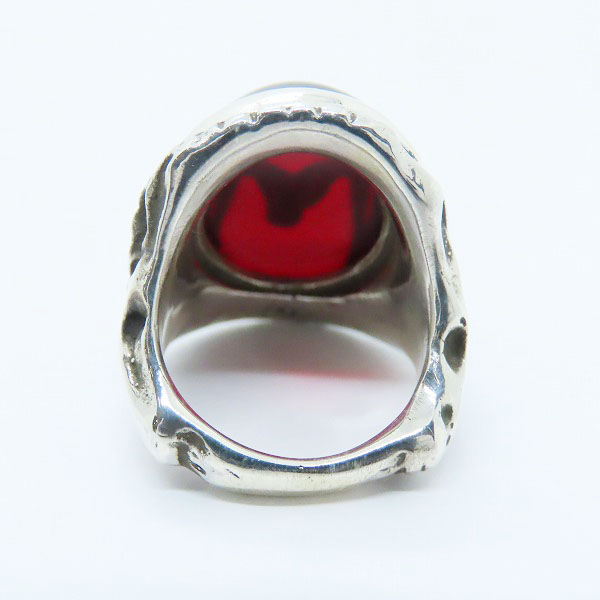 実際に弊社で買取させて頂いたALEX STREETER/アレックスストリーター BAPHOMET RING RED/バフォメット リング レッド/14号の画像 3枚目