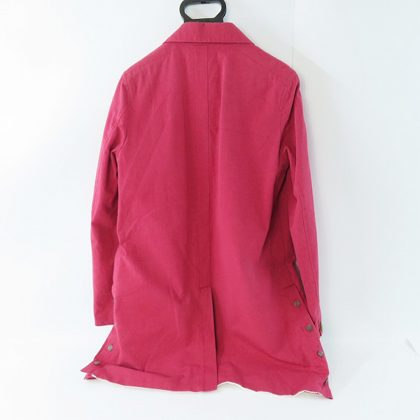 実際に弊社で買取させて頂いたAG by EXPERIMENT/エージーバイエクスペリメント ステンカラーコート レッド系 2の画像 1枚目