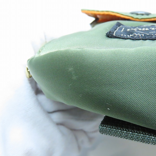 実際に弊社で買取させて頂いた(6)PORTER/ポーター TANKER/タンカー ポーチ カーキの画像 6枚目