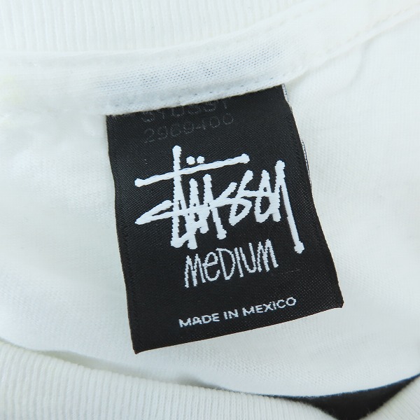 実際に弊社で買取させて頂いたA BATHING APE×STUSSY/アベイシングエイプ×ステューシー コラボ WORLD TOUR TEE Tシャツ M の画像 2枚目