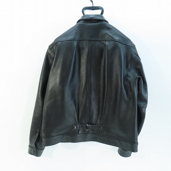 実際に弊社で買取させて頂いたschott/ショット SHEEP LEATHER 1st TRACKER JACKET/シープレザー トラッカージャケット/Mの画像 1枚目