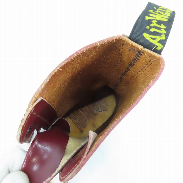 実際に弊社で買取させて頂いたDr.Martens/ドクターマーチン イングランド製/英国製 10ホールブーツ チェリーレッドの画像 4枚目