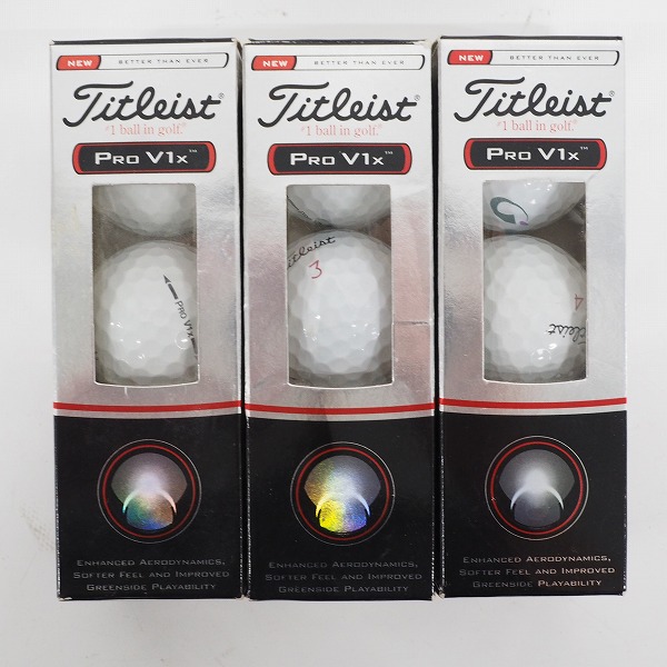 実際に弊社で買取させて頂いた【未使用/オウンネーム】Titleist/タイトリスト PRO V1x ゴルフボール ホワイト 3スリーブ 