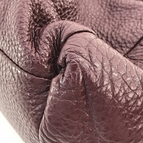 実際に弊社で買取させて頂いたCOACH/コーチ レザー トートバッグ ボルドーの画像 7枚目