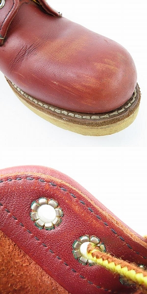 実際に弊社で買取させて頂いたRED WING/レッドウィング プレーントゥ ブーツ 9105/6.5Dの画像 6枚目