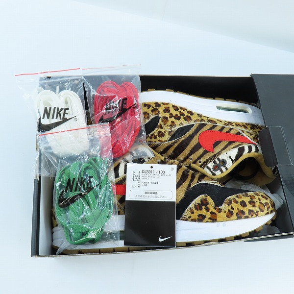 実際に弊社で買取させて頂いたNIKE×ATMOS/ナイキ×アトモス AIR MAX 1 DLX ANIMAL PACK 2.0 エアマックス1 アニマルパック AQ0928-700/25.5の画像 8枚目