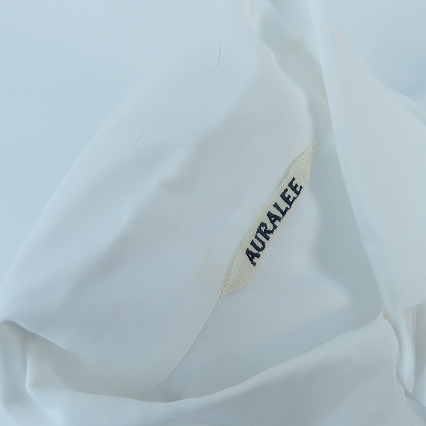 実際に弊社で買取させて頂いたAURALEE/オーラリー WASHED FINX TWILL SHIRTS/コットンシャツ/長袖 A22AS02TN/5 の画像 5枚目