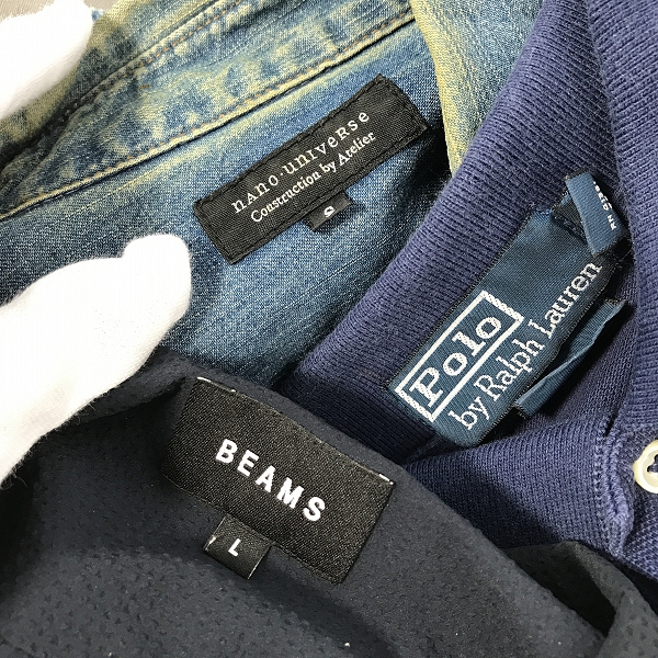 実際に弊社で買取させて頂いた【おまとめ】ナノユニバース/ビームス/ラルフローレン 他 半袖カットソー/ポロシャツ/パンツ 等の画像 1枚目
