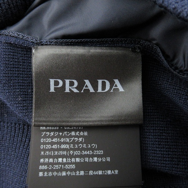 実際に弊社で買取させて頂いた【JPタグ】PRADA/プラダ ウール切替 カーディガン SMC381 R151 U98/46の画像 3枚目