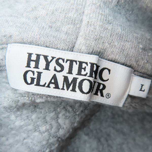 実際に弊社で買取させて頂いたHYSTERIC GLAMOUR/ヒステリックグラマー ガール プリント ジップアップパーカー 0213CF05 Lの画像 2枚目
