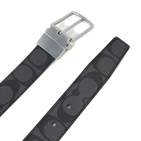 実際に弊社で買取させて頂いたCOACH/コーチ レザー ベルト リバーシブル CQ016/50の画像 2枚目