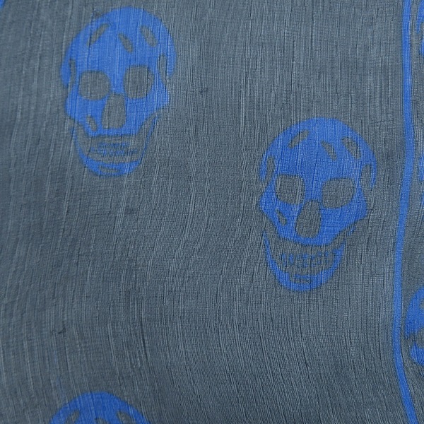 実際に弊社で買取させて頂いたAlexander McQueen/アレキサンダー・マックイーン スカル柄 スカーフ/ストールの画像 4枚目