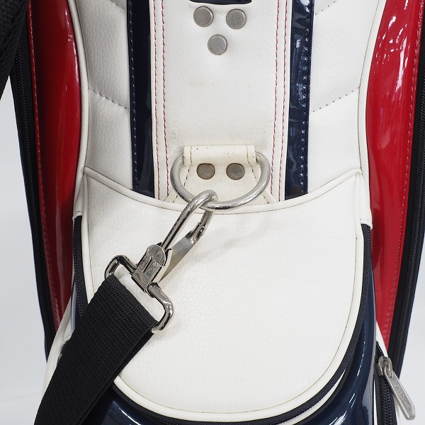 実際に弊社で買取させて頂いたTitleist/タイトリスト CB631 アメリカンカジュアル 9.0型 5分割キャディバッグ トリコロールの画像 5枚目