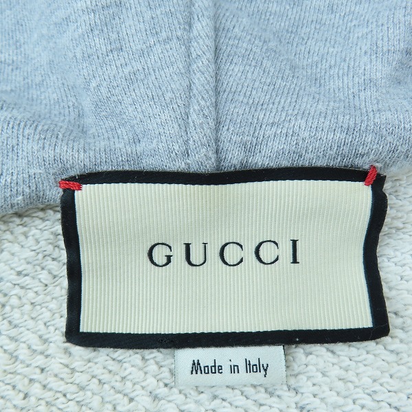 実際に弊社で買取させて頂いたGUCCI/グッチ テクニカル ロゴ ジップアップ パーカー 497250 X9I97/Lの画像 3枚目